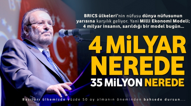4 milyar nerede, 35 milyon nerede