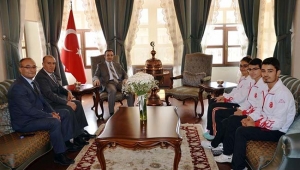 Vali Çataklı, Milli Sporcuları Kabul Etti