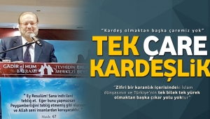 Prof. Dr. Haydar Baş: Tek çıkar yol kardeşlik