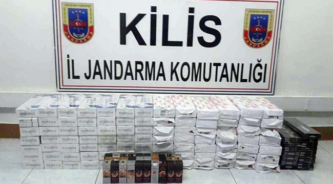 Kilis'te Kaçak Sigara Ele Geçirildi