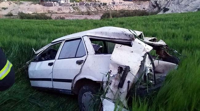 Araba Afrın Köprüsünden Uçtu