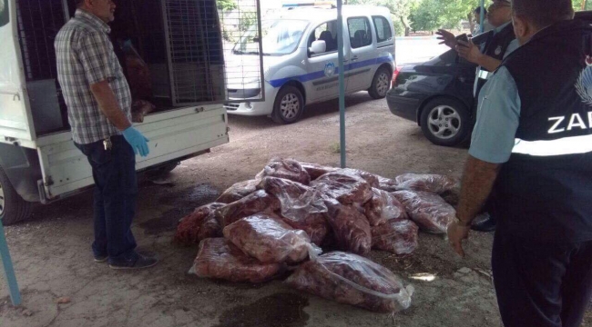 1 Ton Tavuk Eti Ele Geçirildi