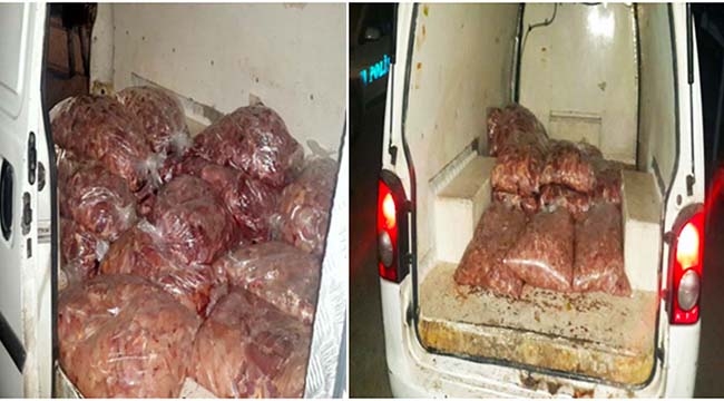 Kilis'te Kokmuş Tavuk Eti Ele Geçirildi