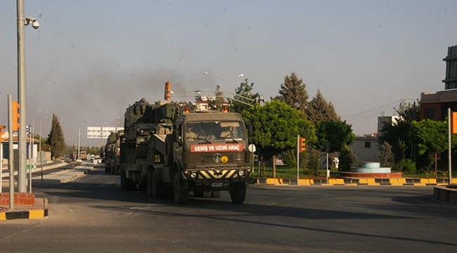 Kilis'ten Sınıra Askeri Sevkiyat