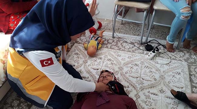 Evlerde İlk Yardım Dersleri Başladı