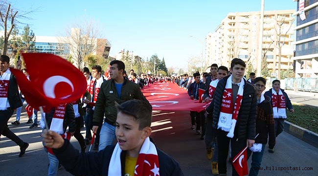 Kilis'te Sarıkamış Şehitleri Anısına Yürüyüş Düzenlendi