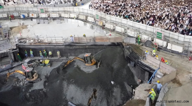 Kabe'de inşaat nedeniyle tavaf alanında kullanım sınırlaması