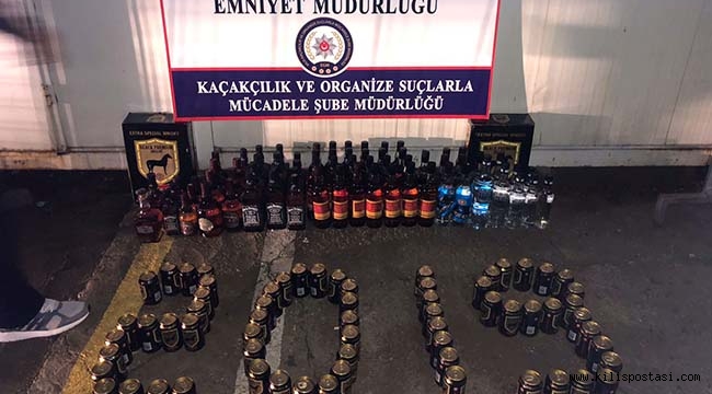 Kilis'te Kaçak İçki Operasyonu