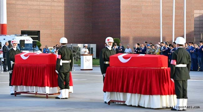 Şehitler Törenle Uğurlandı