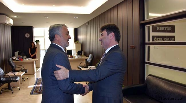 Rektör Karacoşkun OMÜ Rektörü Bilgiç'le Buluştu