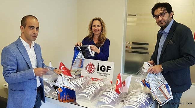 İGF'den Gazetecilere Siperlik Maske Desteği