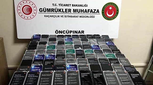 Sınırda 90 Adet Akıllı Telefon Ele Geçirildi