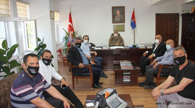 Gazetecilerden Albay Aslan'a Ziyaret