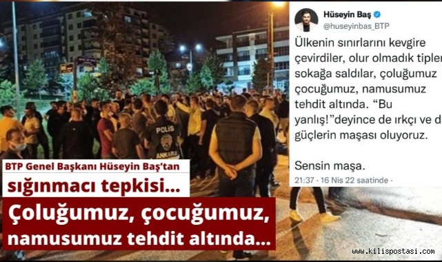 “Çoluğumuz, çocuğumuz, namusumuz tehdit altında”