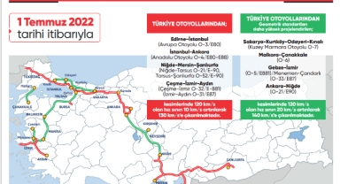 Otobanlarda hız sınırı artırıldı