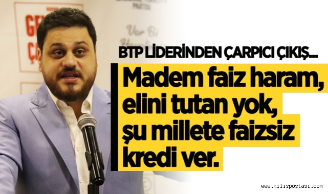 BTP liderinden çarpıcı çıkış...