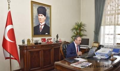 Kilis Valisi Sayın Recep Soytürk Video Konferans ile Toplantı gerçekleştirdi.