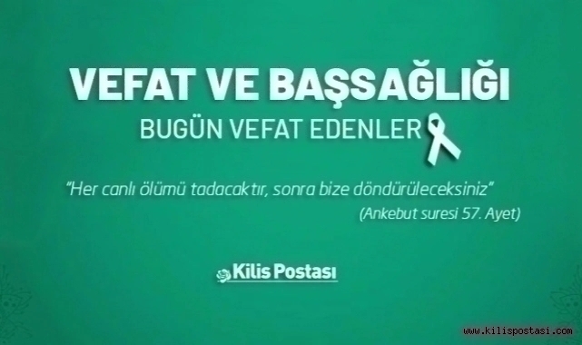 Bugün Vefat Edenler 2 Kasım 2022