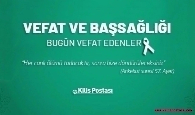 Bugün Vefat Edenler 21 Kasım 2022