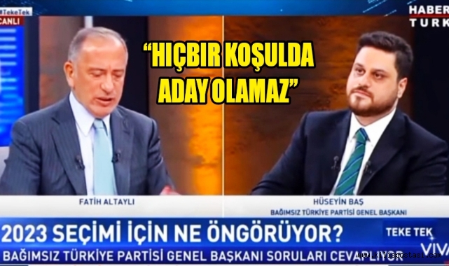 “Hiçbir koşulda aday olamaz”