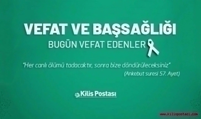 Bugün Vefat Edenler 13 Nisan 2023