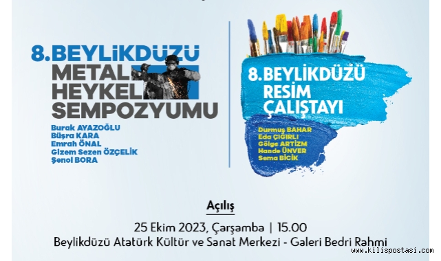 8. BEYLİKDÜZÜ RESİM ÇALIŞTAYI VE METAL HEYKEL SEMPOZYUMU AÇILIYOR