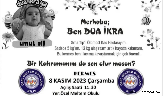 Özel Meltem Koleji'nden Dua İkra'ya Yardım kermesi!