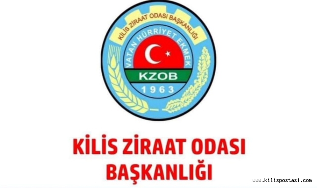 Kilis Ziraat Odası Başkanlığı Çiftçilere Duyurdu!