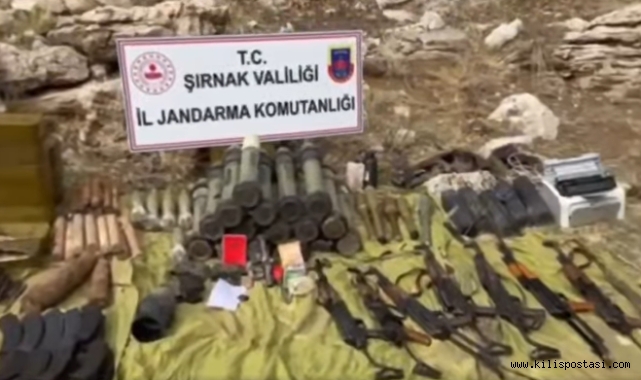 Terör Örgütünün Kışlık Sığınakları İmha Edildi: