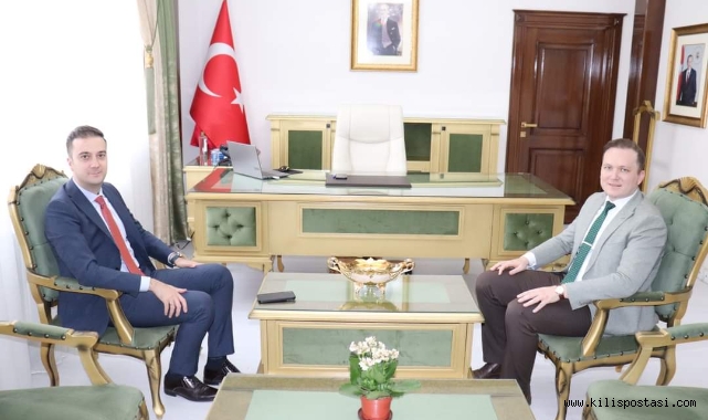 Vali Yardımcısı Sertaç Kırçuval, Kaymakam Mehmet Sadık Kılıç'ı Makamında Ziyaret Etti
