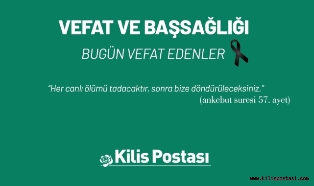 Bugün Vefat Edenler 21 Haziran 2024