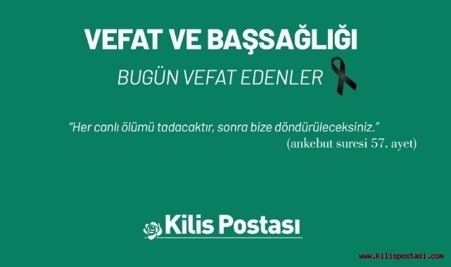 Bugün Vefat Edenler 29 Haziran 2024