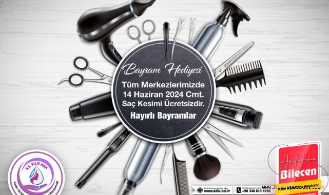 Kilis Belediyesi'nden Bayanlara Özel Ücretsiz Saç Kesimi Hizmeti!