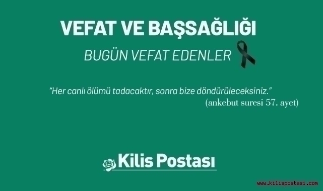 Bugün Vefat Edenler 29 Temmuz 2024