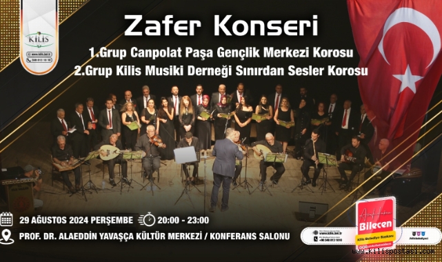 Kilis'te 30 Ağustos Coşkusu Çifte Konserle Kutlanacak!