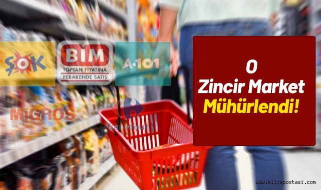 Cumhuriyet Mahallesi'nde O Zincir Market Mühürlendi!