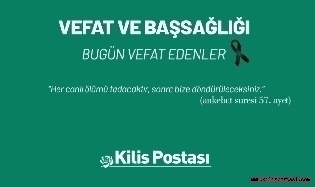 Bugün Vefat Edenler 23 Eylül 2024
