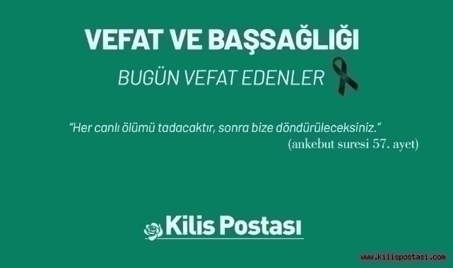 Bugün Vefat Edenler 7 Eylül 2024
