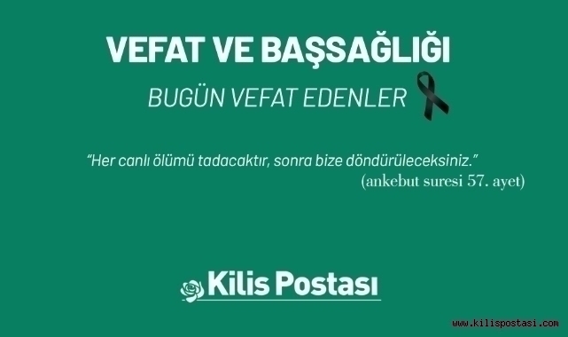 Bugün Vefat Edenler 22 Ekim 2024