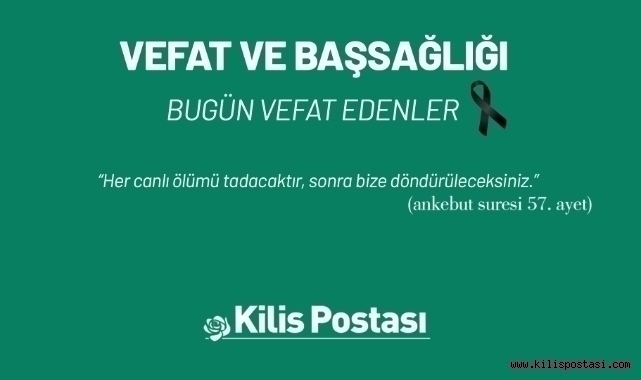 Bugün Vefat Edenler 23 Ekim 2024