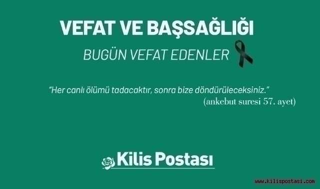 Bugün Vefat Edenler 12 Kasım 2024