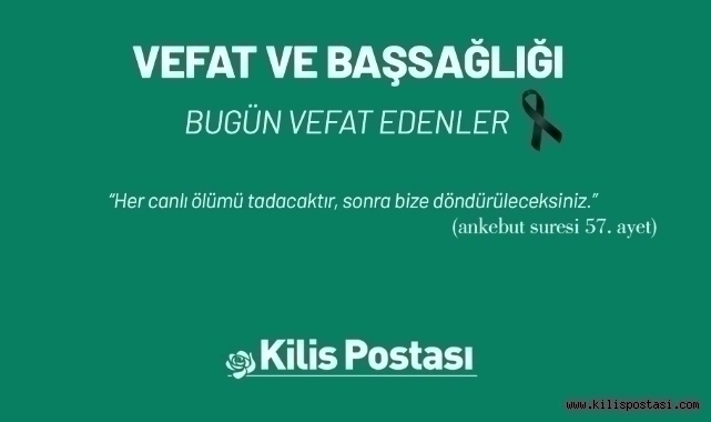 Bugün Vefat Edenler 13 Kasım 2024