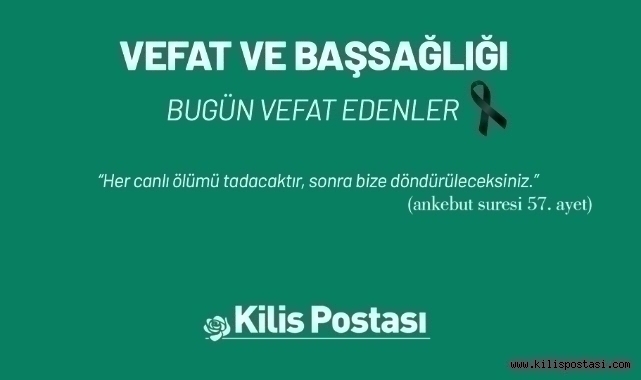 Bugün Vefat Edenler 23 Kasım 2024