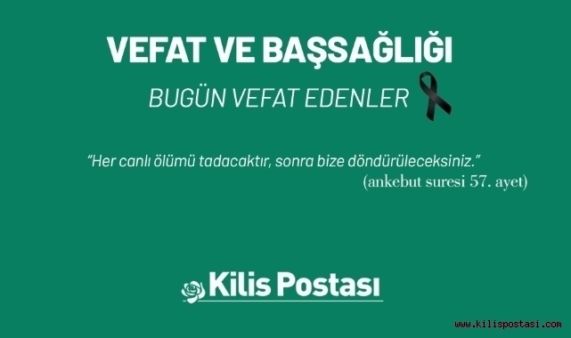 Bugün Vefat Edenler 29 Ocak 2025