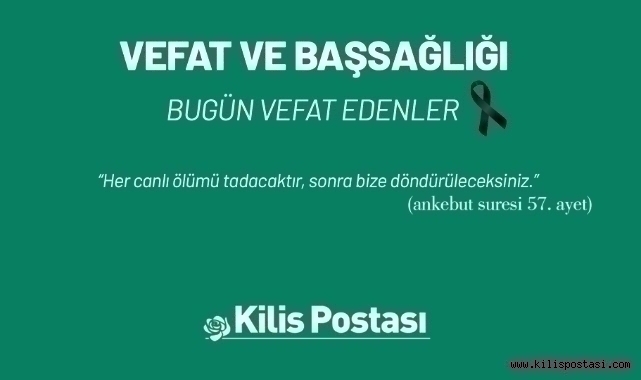 Bugün Vefat Edenler 10 Nisan 2025