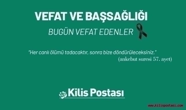 Bugün Vefat Edenler 15 Nisan 2025