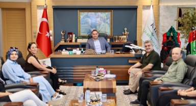 Özel Meltem İlk ve Ortaokulu’ndan Başkan Bilecen’e Nezaket Ziyareti