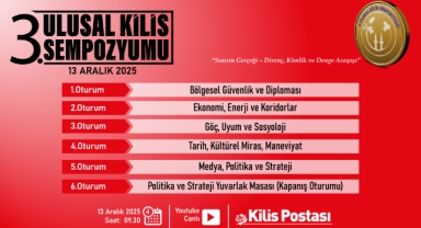 3. Ulusal Kilis Sempozyumu 13 Aralık'ta İstanbul'da Başlıyor!