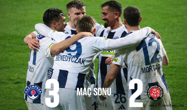 KASIMPAŞA, KÜME DÜŞME HATTINI YAKINDAN İLGİLENDİREN MAÇTA KARAGÜMRÜK’Ü 3-2 MAĞLUP ETTİ