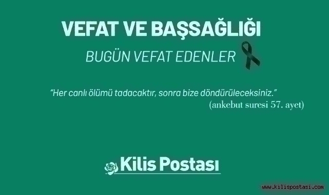 Bugün Vefat Edenler - 27 MART 2026